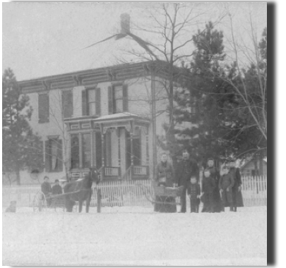 The office building in the 1880s.  Was a single family home owned by the Humbracht family.